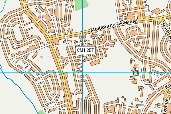 CM1 2ET map - OS VectorMap District (Ordnance Survey)