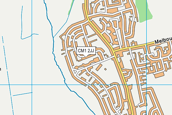 CM1 2JJ map - OS VectorMap District (Ordnance Survey)