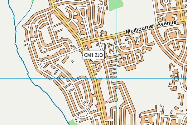 CM1 2JQ map - OS VectorMap District (Ordnance Survey)