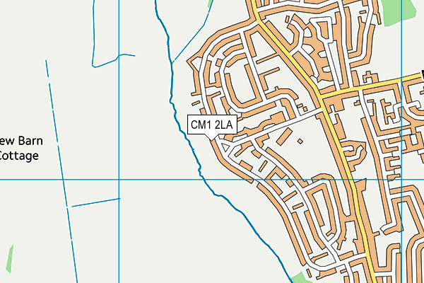 CM1 2LA map - OS VectorMap District (Ordnance Survey)