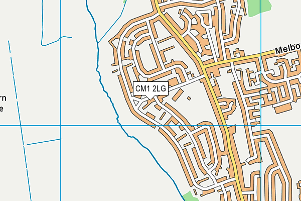CM1 2LG map - OS VectorMap District (Ordnance Survey)