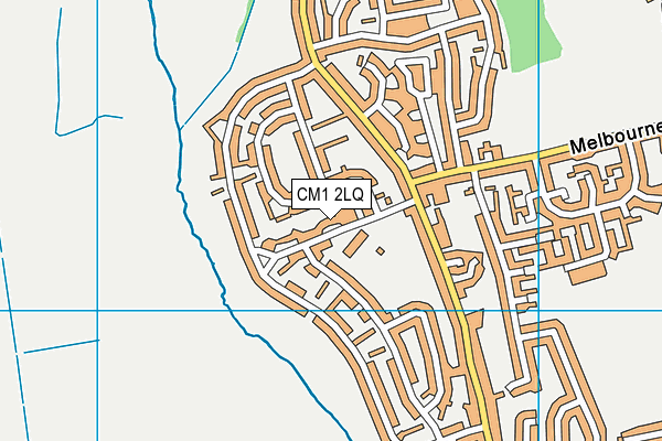 CM1 2LQ map - OS VectorMap District (Ordnance Survey)