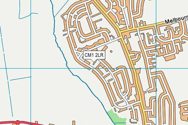 CM1 2LR map - OS VectorMap District (Ordnance Survey)