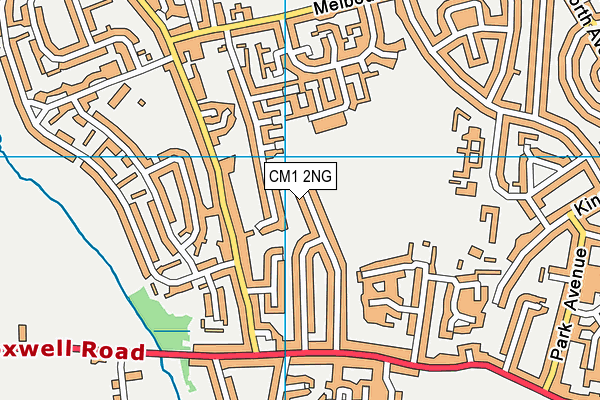 CM1 2NG map - OS VectorMap District (Ordnance Survey)