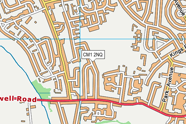 CM1 2NQ map - OS VectorMap District (Ordnance Survey)