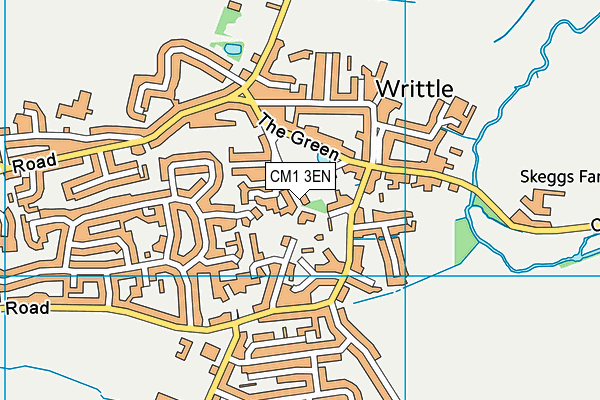 CM1 3EN map - OS VectorMap District (Ordnance Survey)
