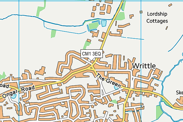 CM1 3EQ map - OS VectorMap District (Ordnance Survey)