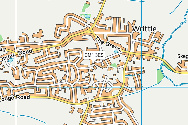 CM1 3ES map - OS VectorMap District (Ordnance Survey)