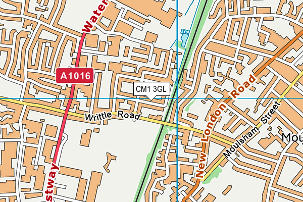 CM1 3GL map - OS VectorMap District (Ordnance Survey)
