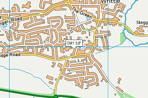 CM1 3JF map - OS VectorMap District (Ordnance Survey)