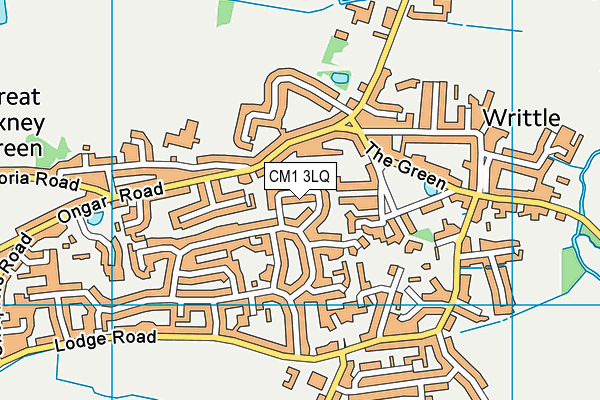 CM1 3LQ map - OS VectorMap District (Ordnance Survey)