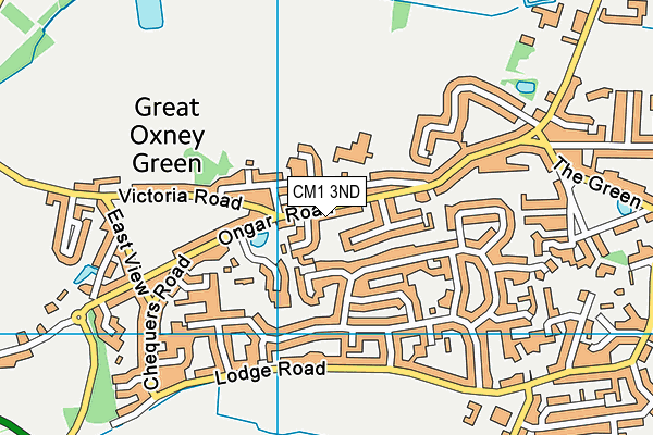 CM1 3ND map - OS VectorMap District (Ordnance Survey)