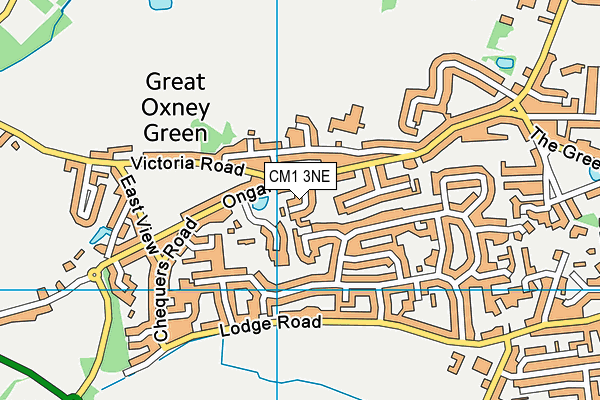 CM1 3NE map - OS VectorMap District (Ordnance Survey)