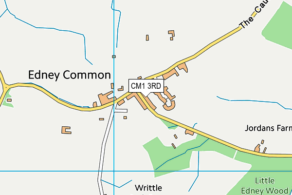 CM1 3RD map - OS VectorMap District (Ordnance Survey)