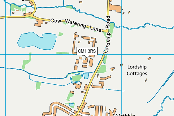 CM1 3RS map - OS VectorMap District (Ordnance Survey)