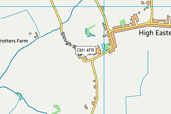 CM1 4FR map - OS VectorMap District (Ordnance Survey)