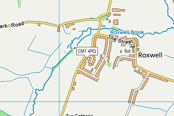 CM1 4PQ map - OS VectorMap District (Ordnance Survey)