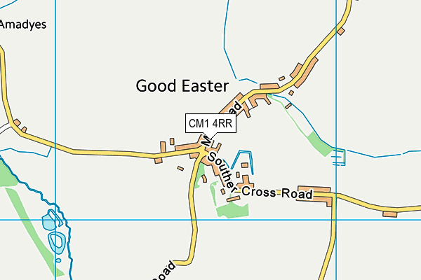 Good Easter Sports Field map (CM1 4RR) - OS VectorMap District (Ordnance Survey)