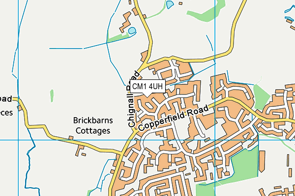 CM1 4UH map - OS VectorMap District (Ordnance Survey)