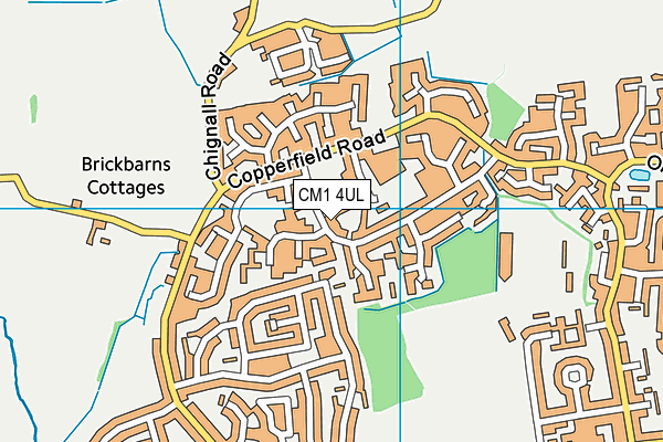 CM1 4UL map - OS VectorMap District (Ordnance Survey)