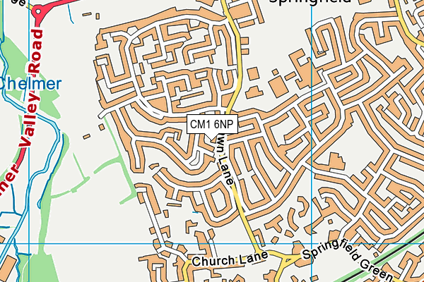 CM1 6NP map - OS VectorMap District (Ordnance Survey)