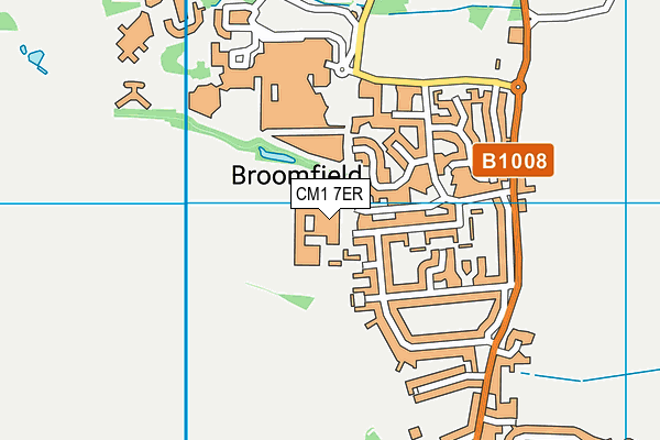Chelmer Valley High School map (CM1 7ER) - OS VectorMap District (Ordnance Survey)