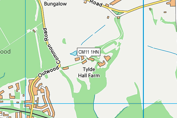 Ramsden Hall Academy map (CM11 1HN) - OS VectorMap District (Ordnance Survey)