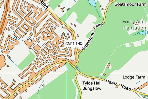 CM11 1HQ map - OS VectorMap District (Ordnance Survey)