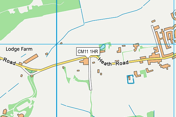 CM11 1HR map - OS VectorMap District (Ordnance Survey)