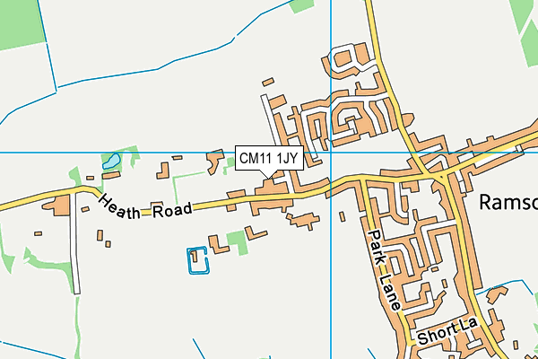 CM11 1JY map - OS VectorMap District (Ordnance Survey)