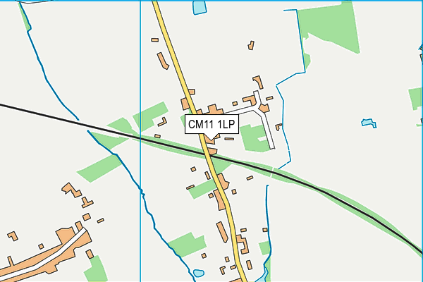 CM11 1LP map - OS VectorMap District (Ordnance Survey)