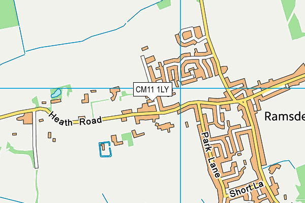 CM11 1LY map - OS VectorMap District (Ordnance Survey)