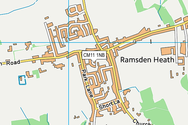 CM11 1NB map - OS VectorMap District (Ordnance Survey)