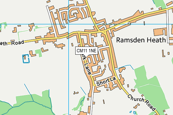 CM11 1NE map - OS VectorMap District (Ordnance Survey)