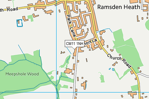 CM11 1NH map - OS VectorMap District (Ordnance Survey)