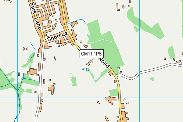 CM11 1PS map - OS VectorMap District (Ordnance Survey)