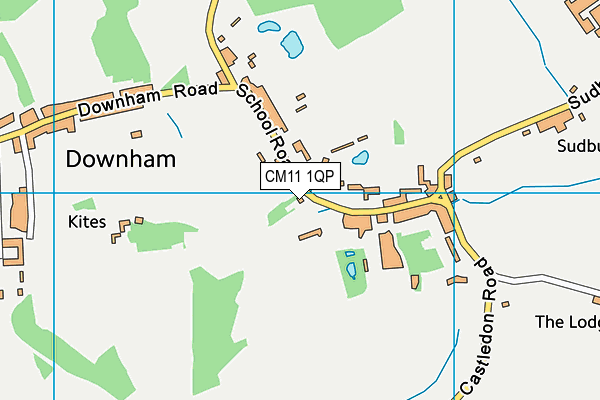 CM11 1QP map - OS VectorMap District (Ordnance Survey)