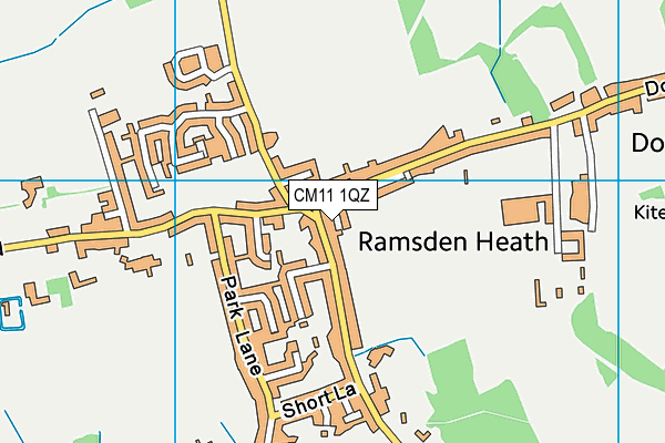 CM11 1QZ map - OS VectorMap District (Ordnance Survey)