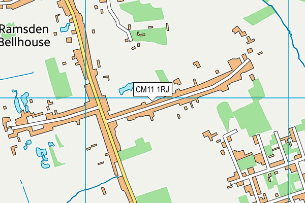 CM11 1RJ map - OS VectorMap District (Ordnance Survey)