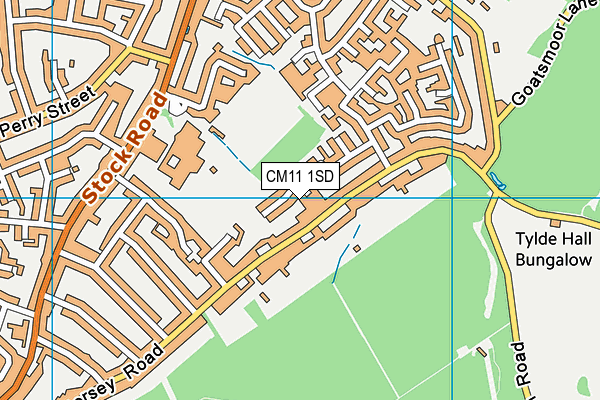 CM11 1SD map - OS VectorMap District (Ordnance Survey)