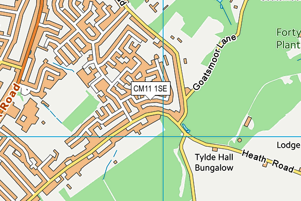 CM11 1SE map - OS VectorMap District (Ordnance Survey)