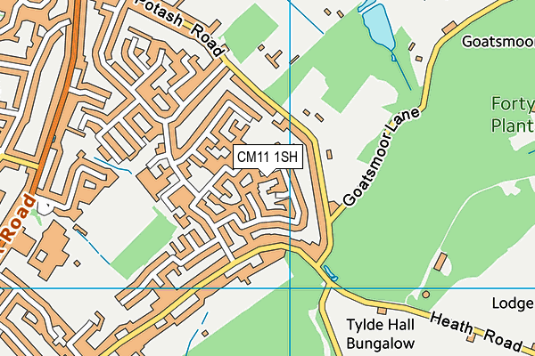 CM11 1SH map - OS VectorMap District (Ordnance Survey)