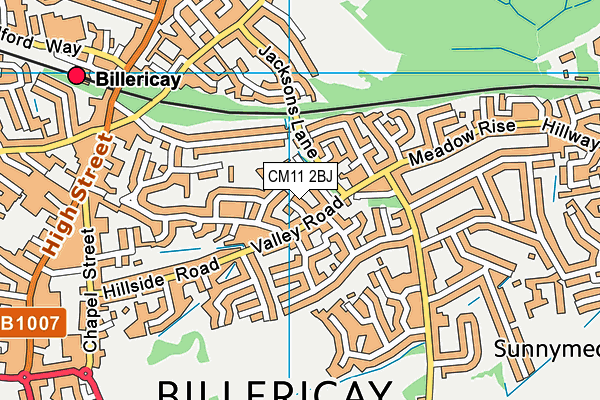 CM11 2BJ map - OS VectorMap District (Ordnance Survey)