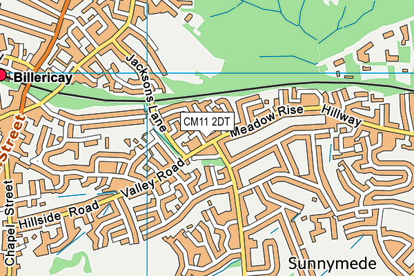 CM11 2DT map - OS VectorMap District (Ordnance Survey)