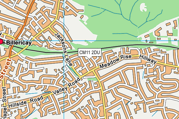 CM11 2DU map - OS VectorMap District (Ordnance Survey)