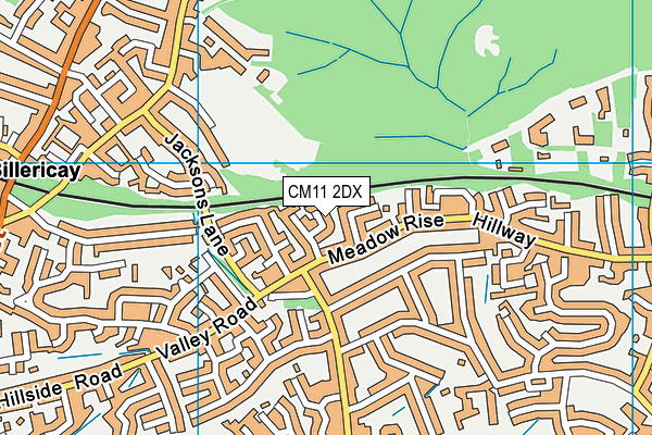 CM11 2DX map - OS VectorMap District (Ordnance Survey)