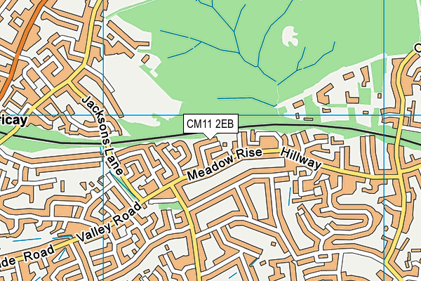 CM11 2EB map - OS VectorMap District (Ordnance Survey)
