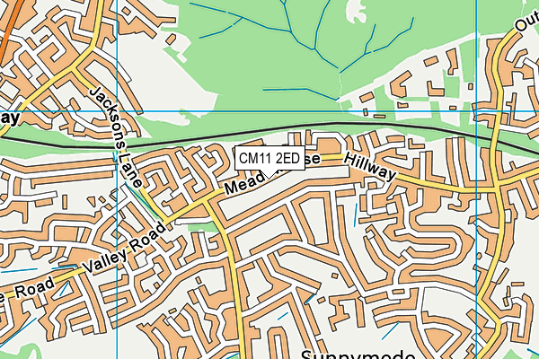 CM11 2ED map - OS VectorMap District (Ordnance Survey)
