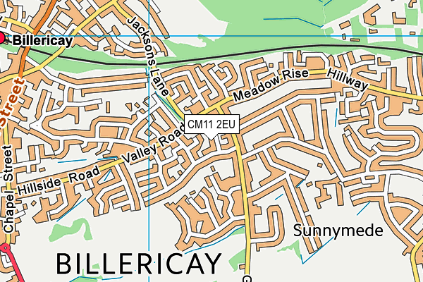 CM11 2EU map - OS VectorMap District (Ordnance Survey)