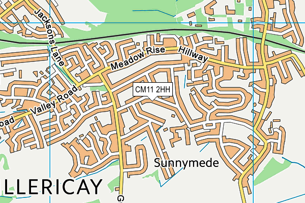 CM11 2HH map - OS VectorMap District (Ordnance Survey)